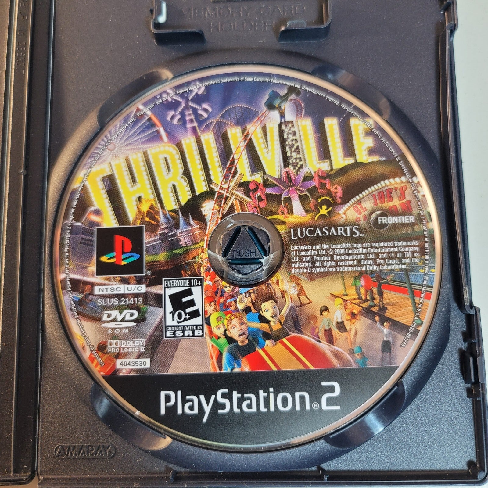 Thrillville (Sony PlayStation 2, 2006) Game Case Manual - Tested and Working