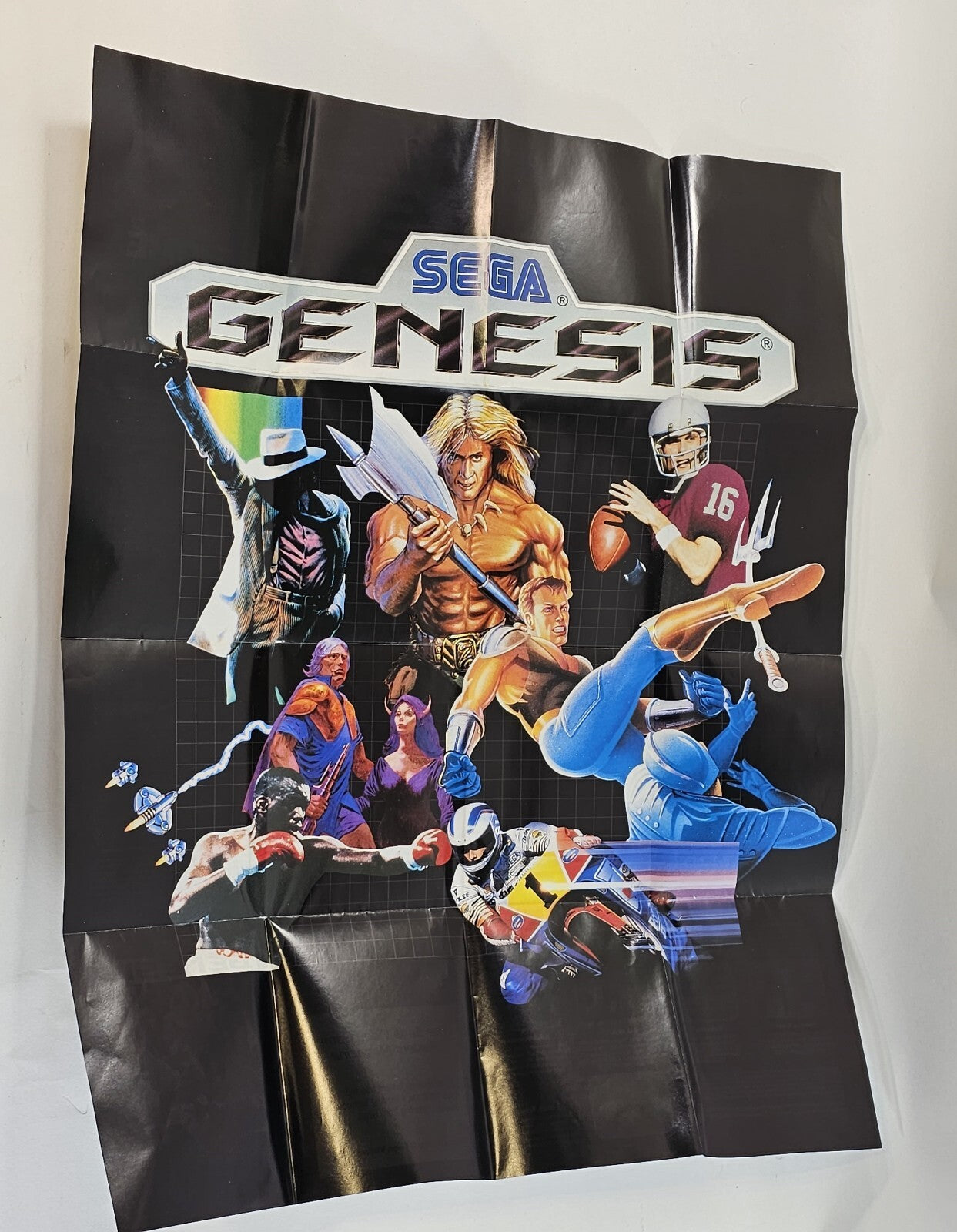 Sega Genesis Original Sega Visions Promo Poster Insert - Video Game Advertising