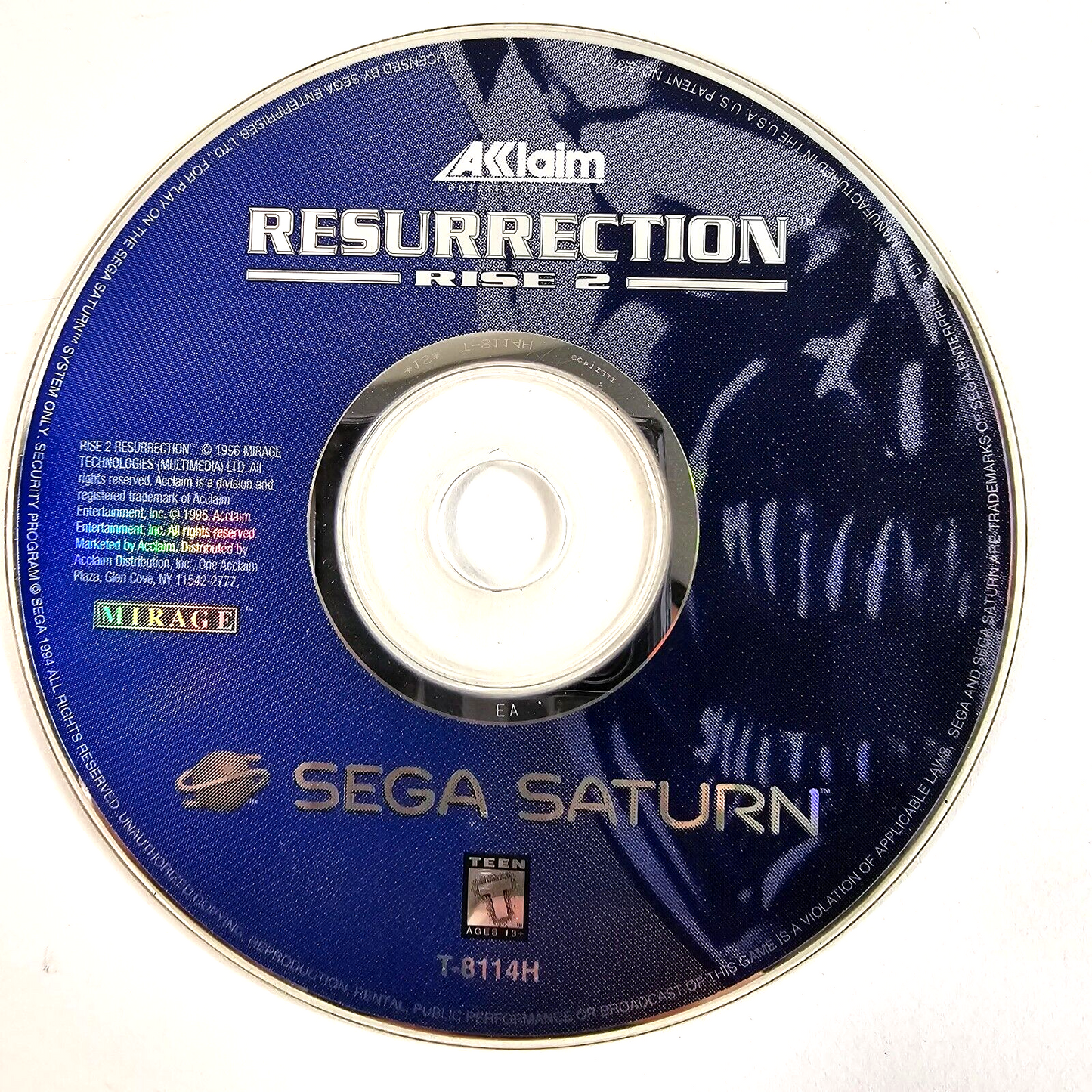 Rise 2: Resurrection (Sega Saturn, 1996) Game Disc Only - READ