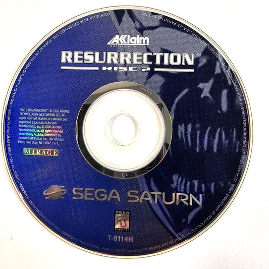 Rise 2: Resurrection (Sega Saturn, 1996) Game Disc Only - READ