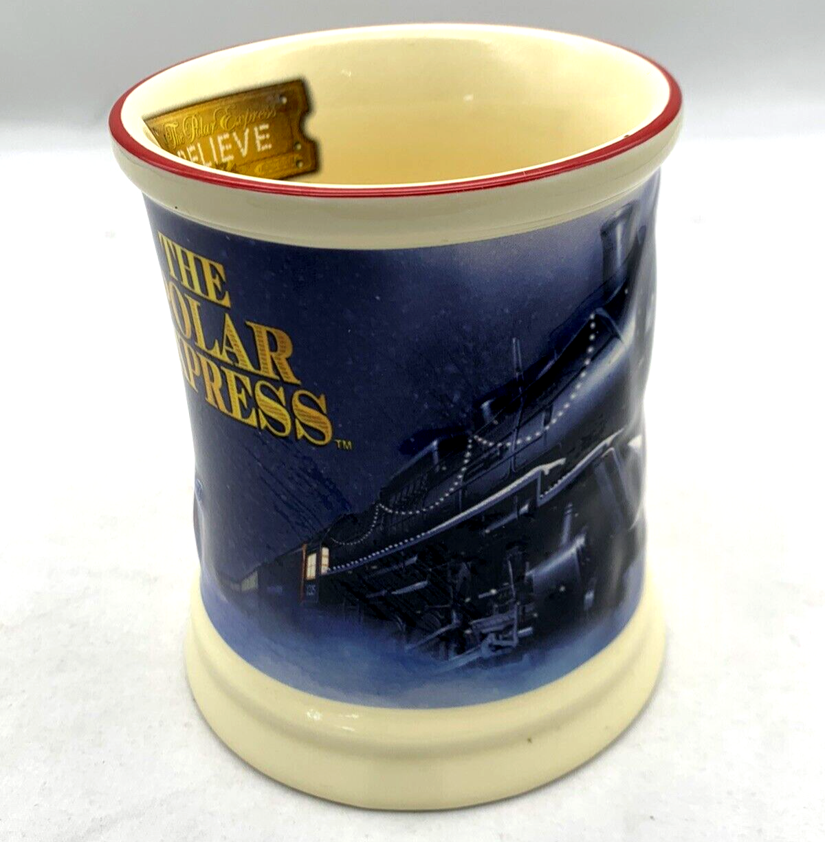 Warner Bros The Polar Express "Believe" Textured Seasonal Coffee Mug