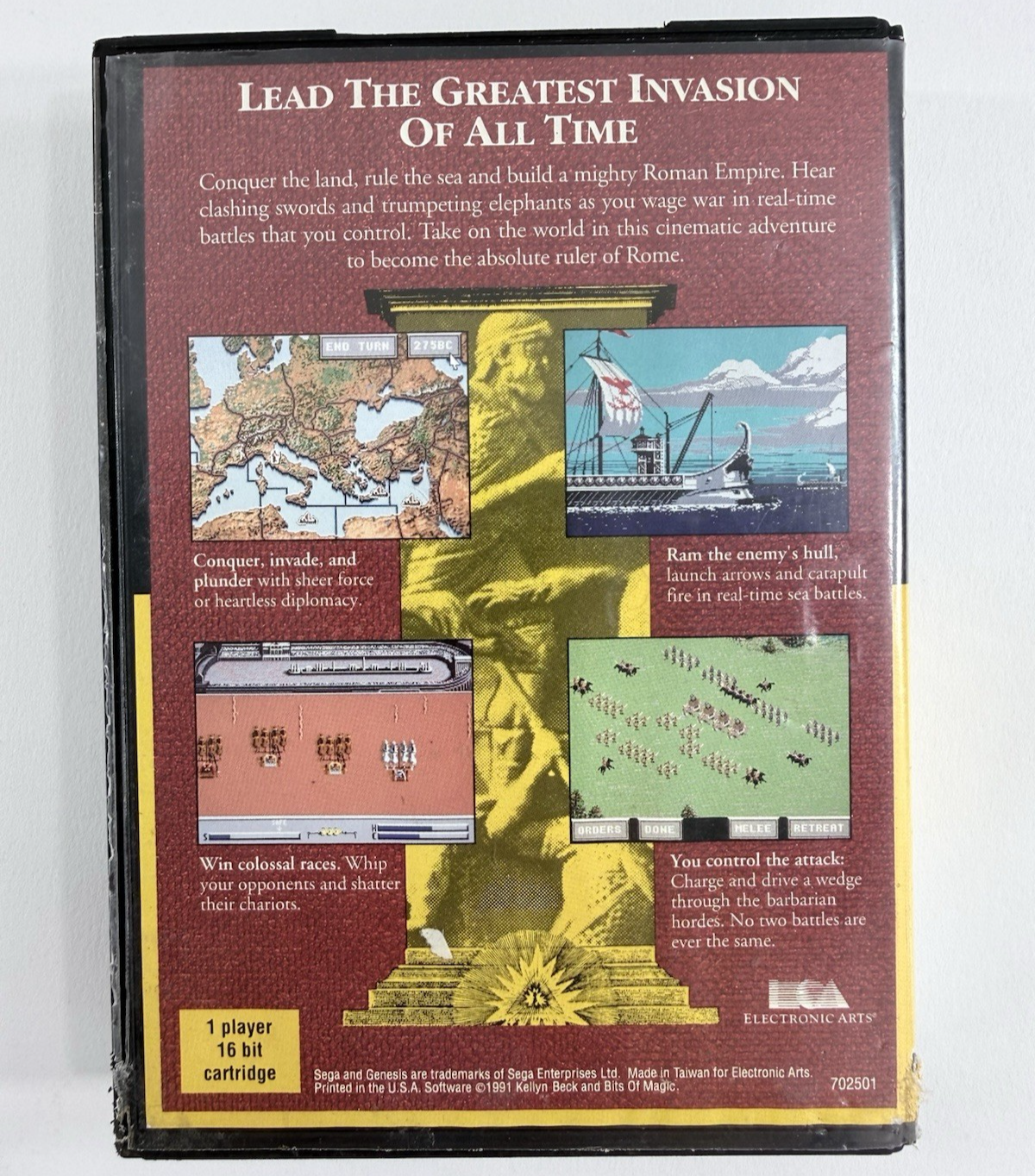 Centurion: Defender of Rome (Sega Genesis, 1991) Game and Case - Tested
