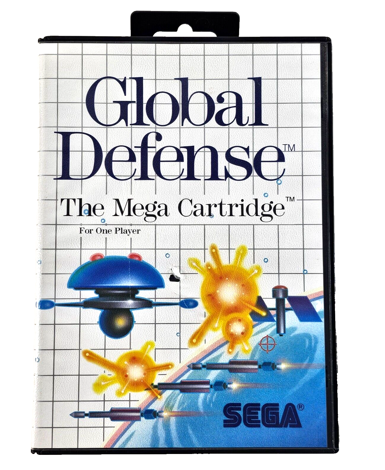 Global Defense (Sega Master System, 1987) Game Case Manual - Tested and Working