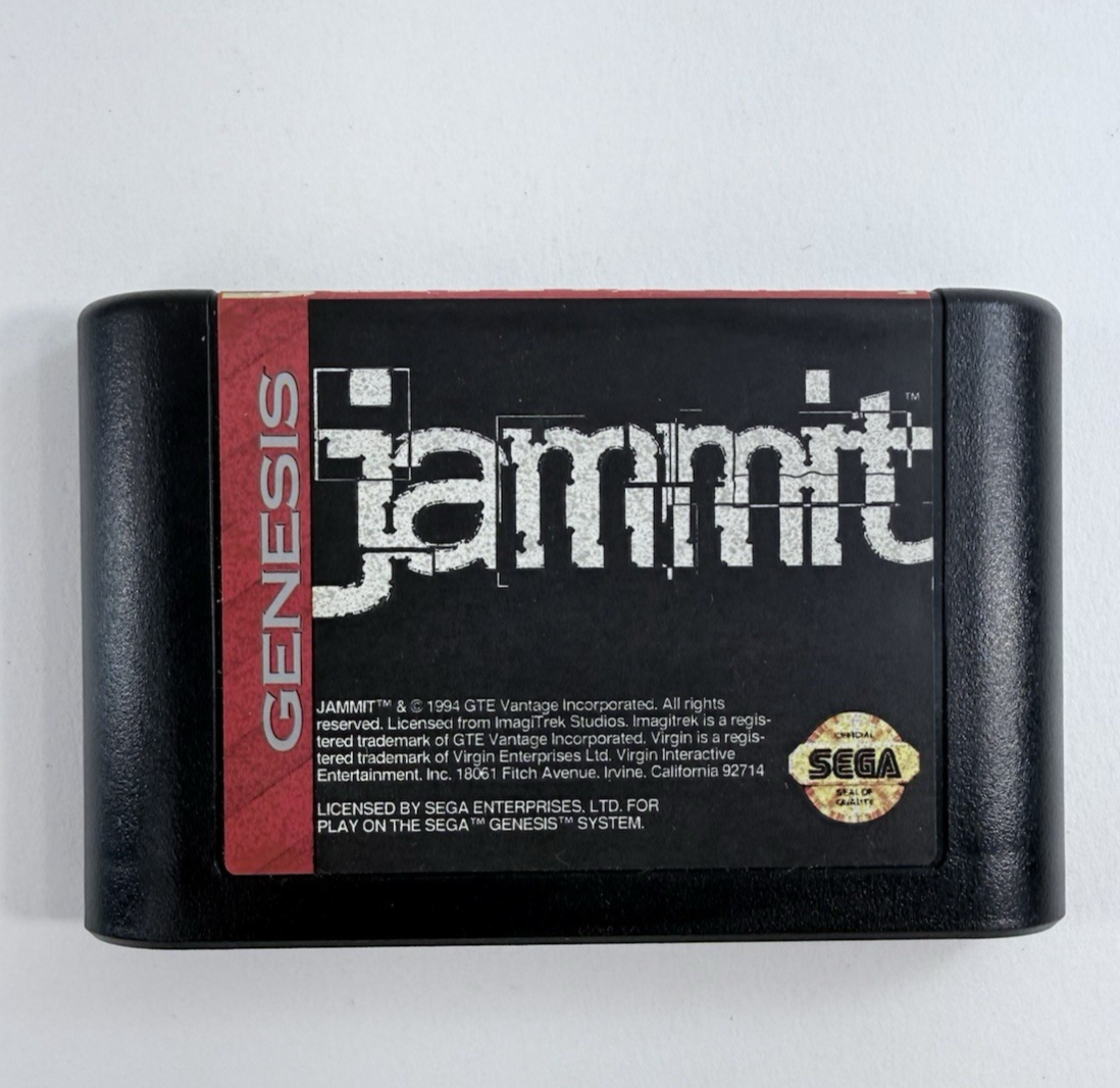 Jammit (Sega Genesis, 1994) Game Case Manual - Tested and Working