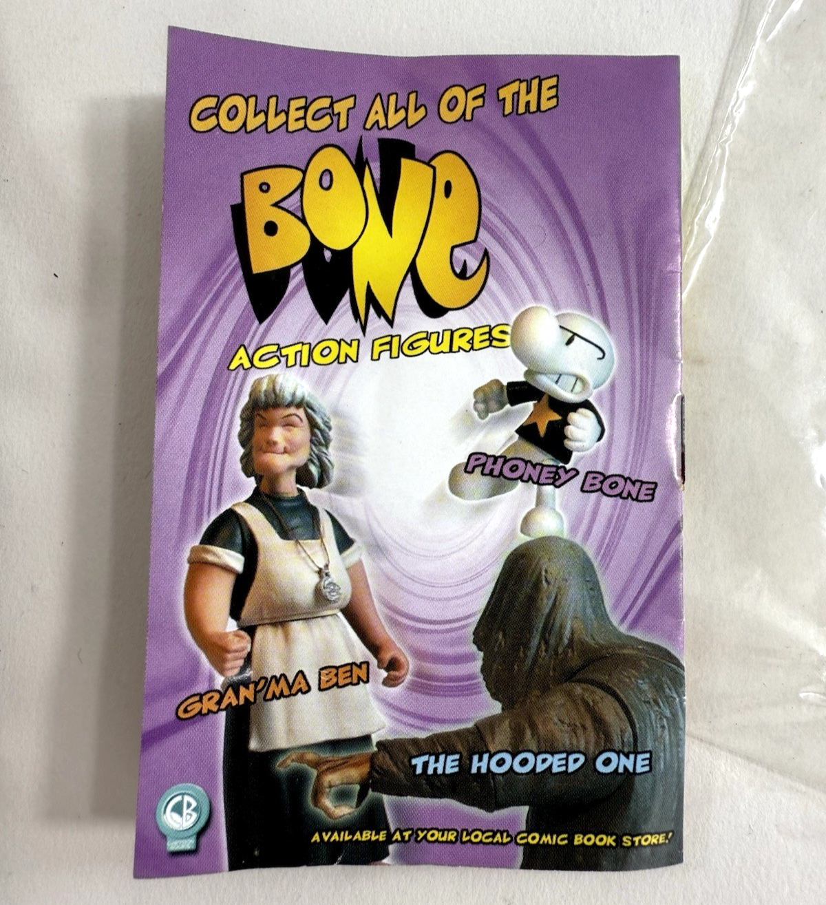 Bone 2000 Action Figure Series 2 Gran'ma Ben, Mystery Cow Suit and mini comic