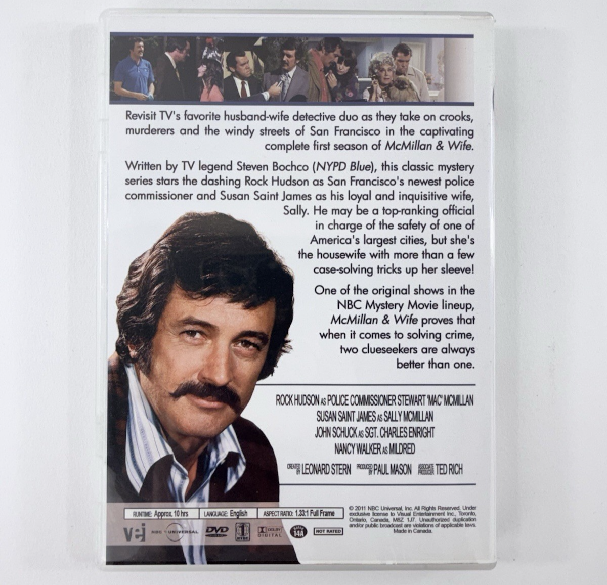 McMillan & Wife: Seasons 1-3 (DVD Box Set, 2013) Rock Hudson -Tested and Working