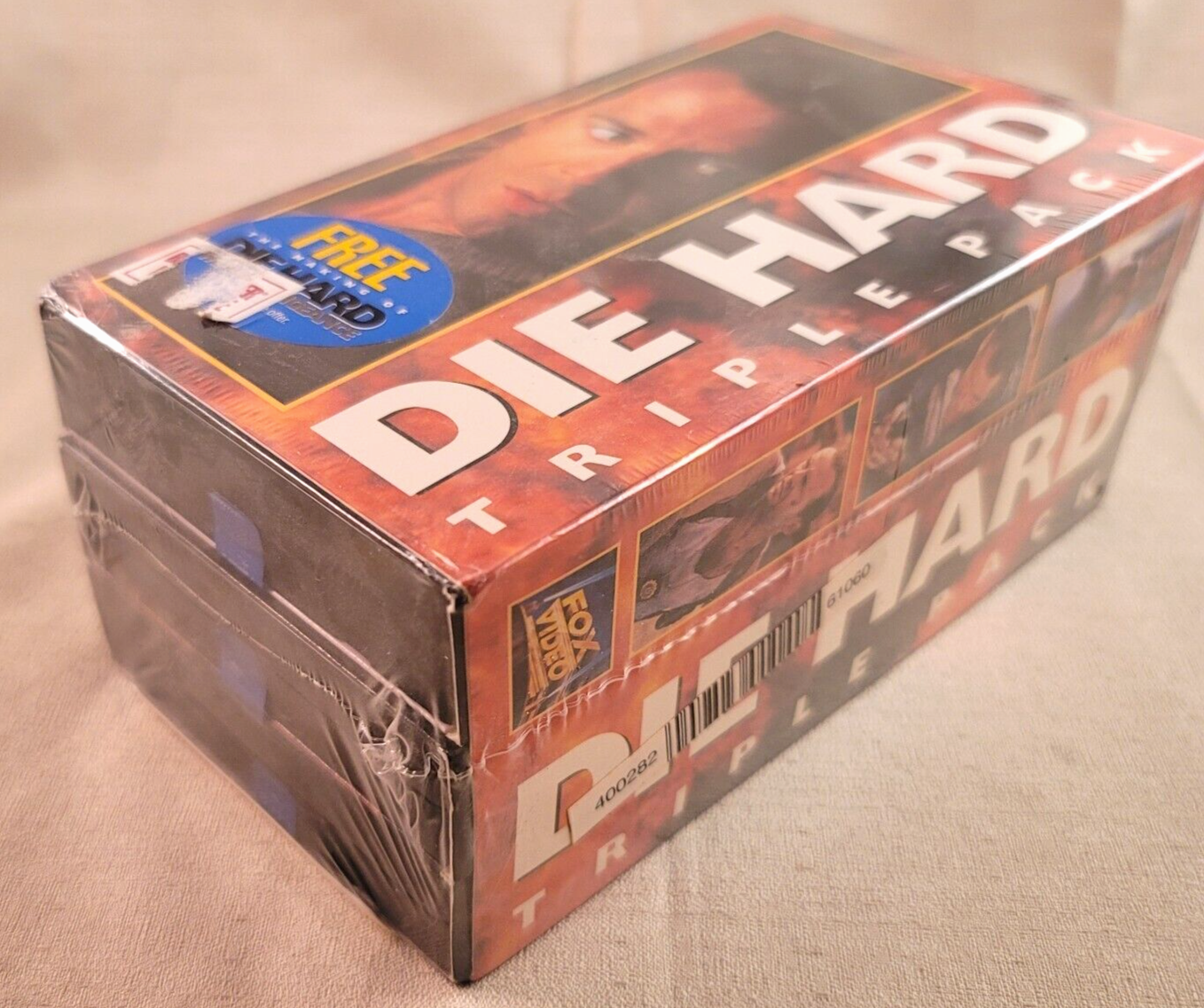 Die Hard VHS Tape Triple Pack (VHS, 1995) NEW, Factory Sealed - Watermarks