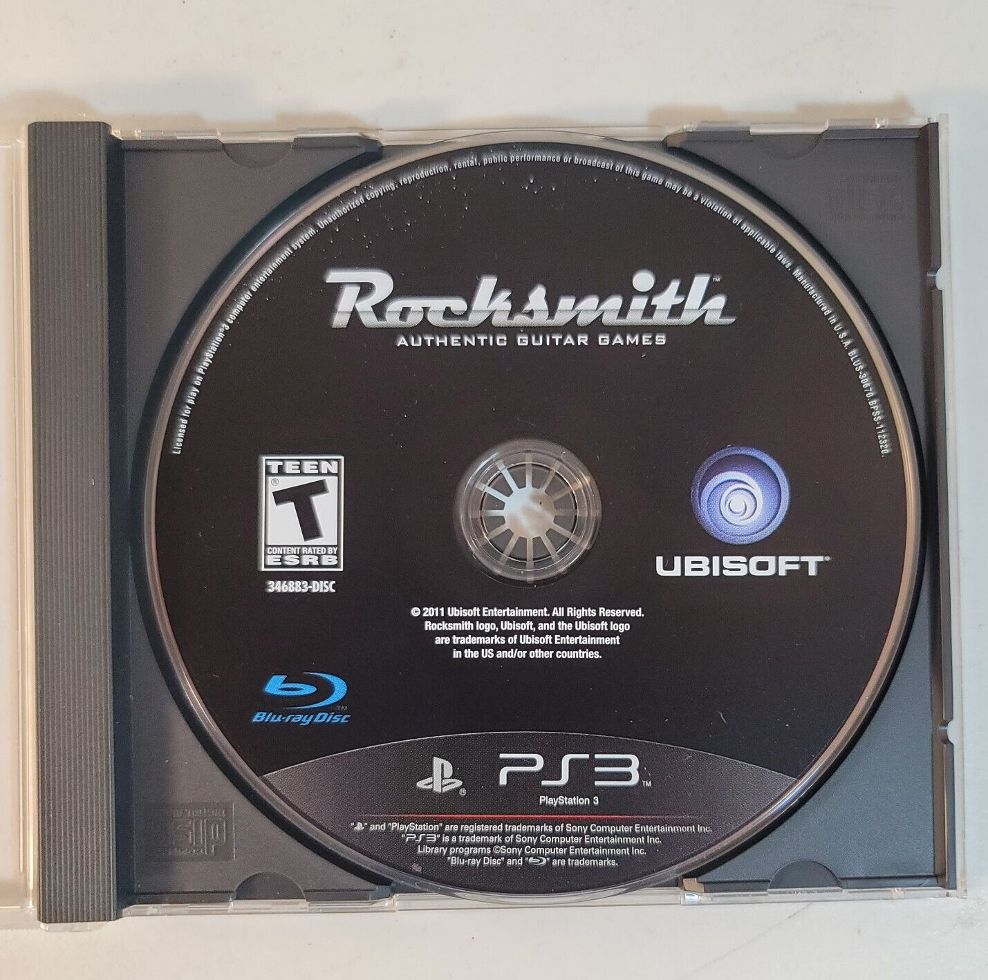 Rocksmith (Sony PlayStation 3, 2011) Replacement Game Disc