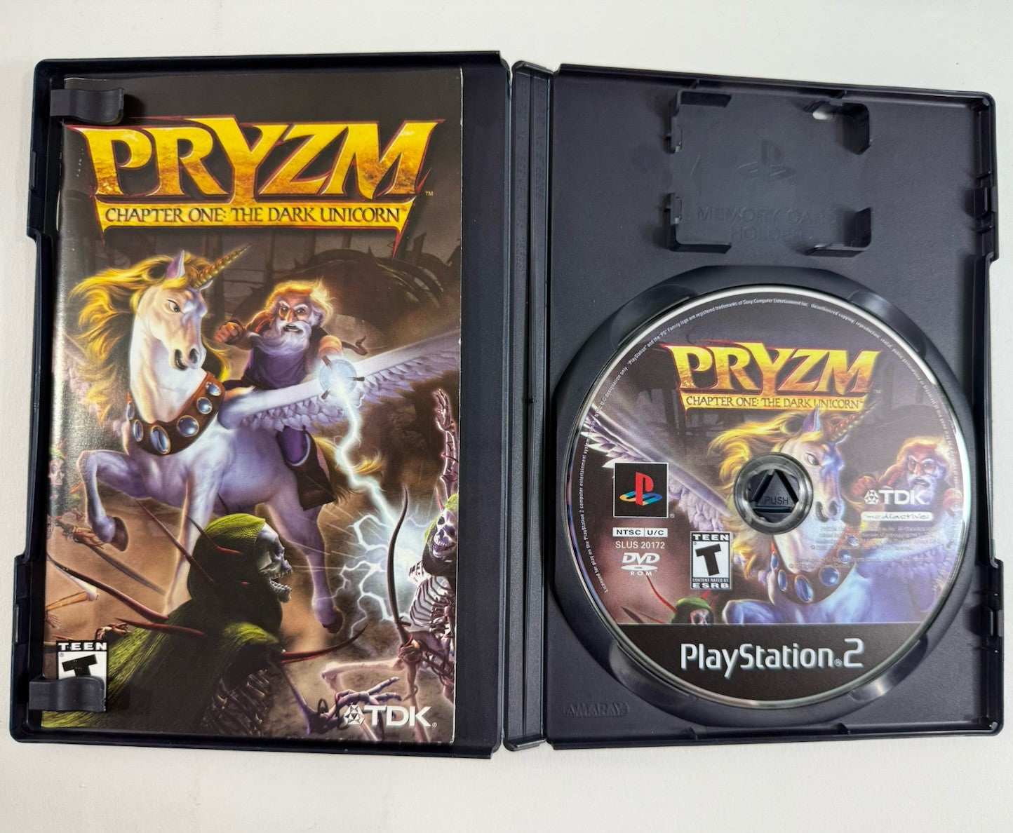 PRYZM Chapter One: The Dark Unicorn (Sony PlayStation 2, 2002) Game Case Manual