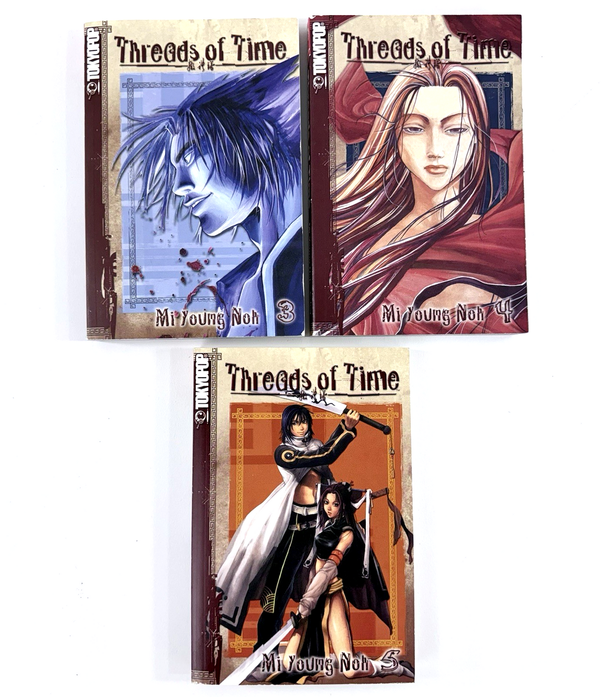 Threads of Time Volumes 3, 4, 5 (Toykopop, 2005) First TokyoPop Print Manga Set
