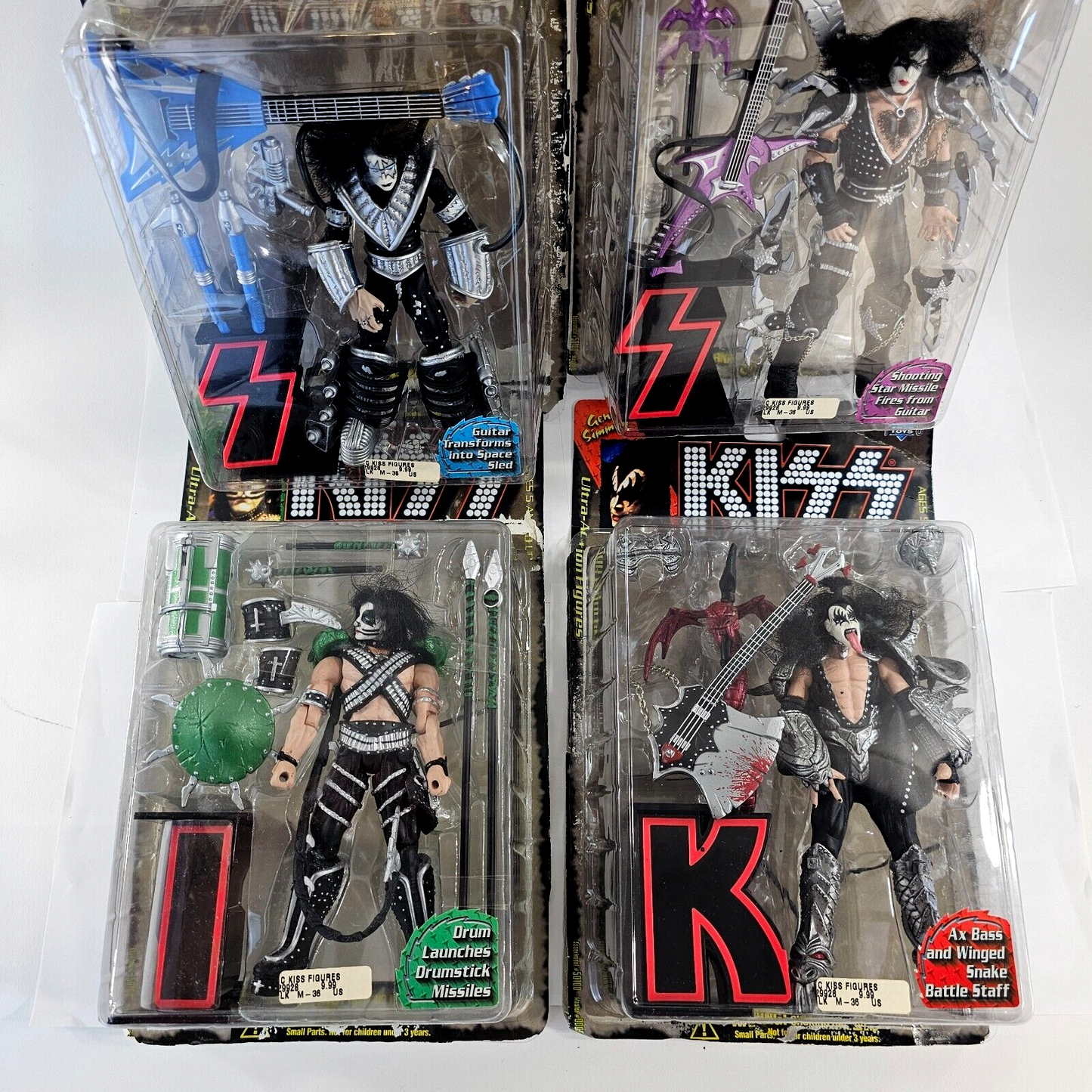 McFarlane Toys 1997 KISS Ultra Action Figures with Original Boxes - Read