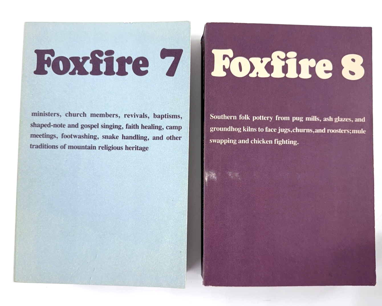 Foxfire Book Series #2 3 4 6 7 8 9 Eliot Wigginton Survival Homestead 1970s-80s