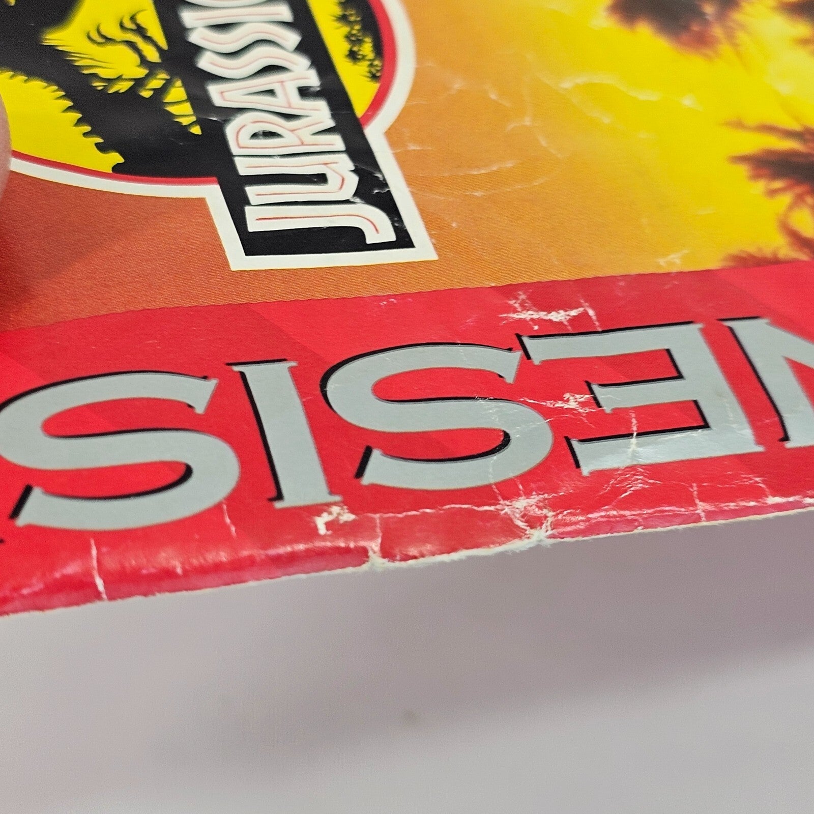 Jurassic Park (Sega Genesis, 1993) Game Manual and Case with Hangtab - Tested