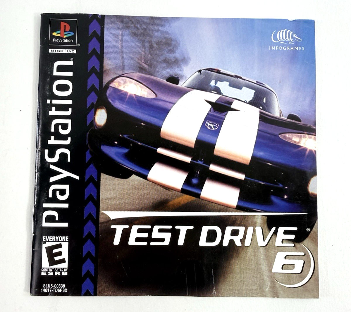 Test Drive 6 (Sony PlayStation 1, 1999) Game and Manual - Tested and Working