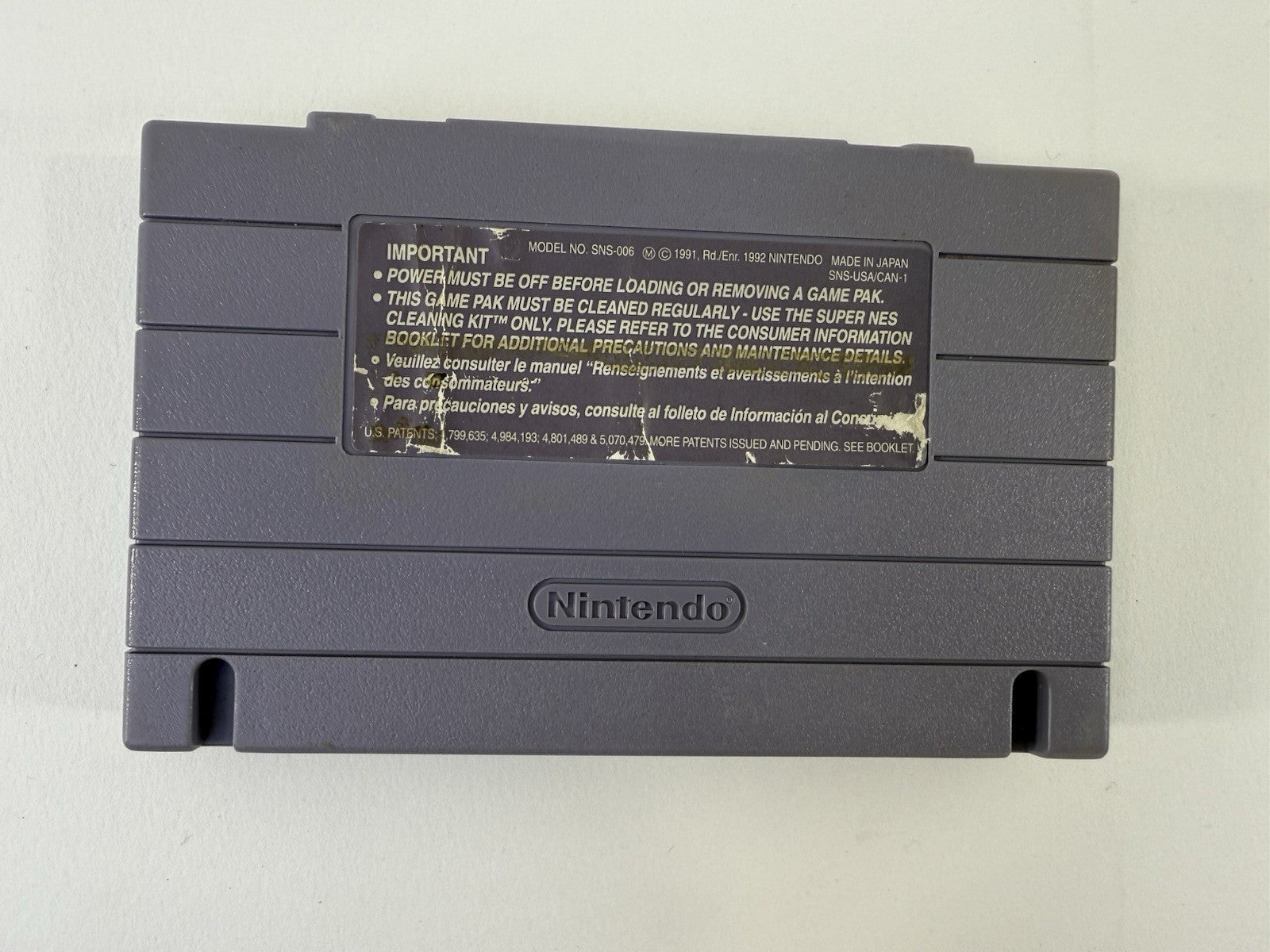 Football Fury (Super Nintendo, 1993) Game Cartridge - Tested and Working