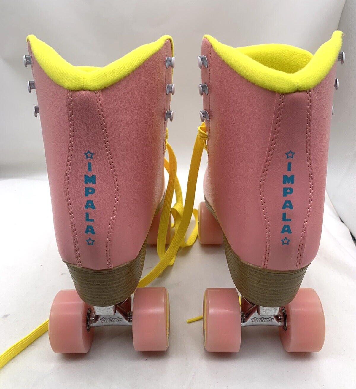 Impala Rollerskates Size 10 A126-58817 Pink/Yellow Vegan Quad Skates - New