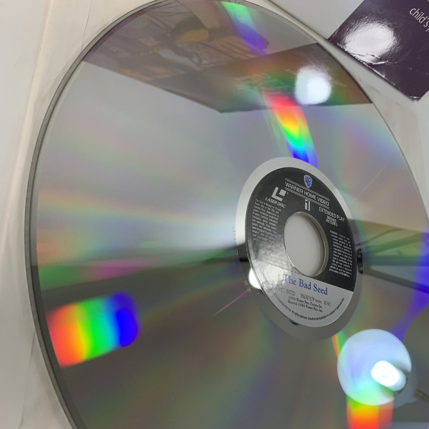 The Bad Seed (Extended/Standard Laserdisc, 1992) Tested and Working