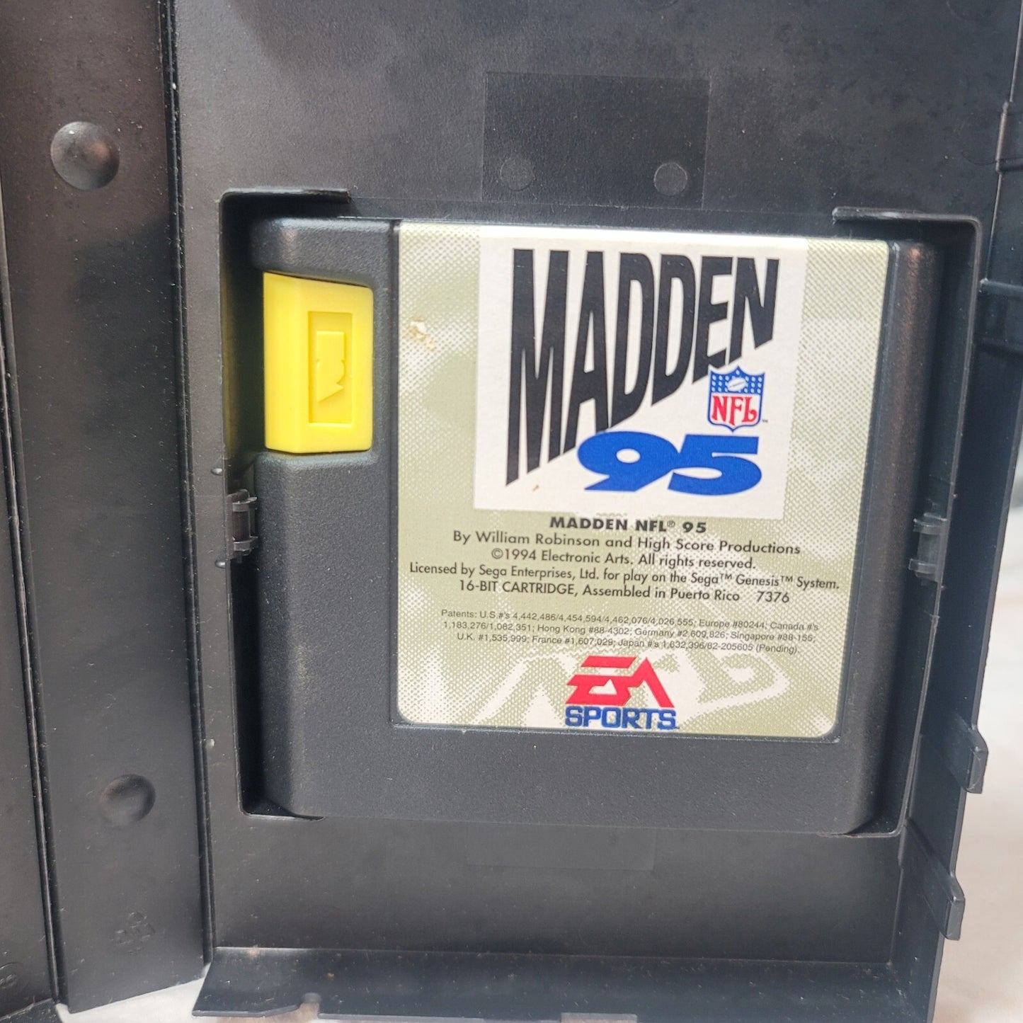 Madden NFL 95 (Sega Genesis, 1994) Game and Case