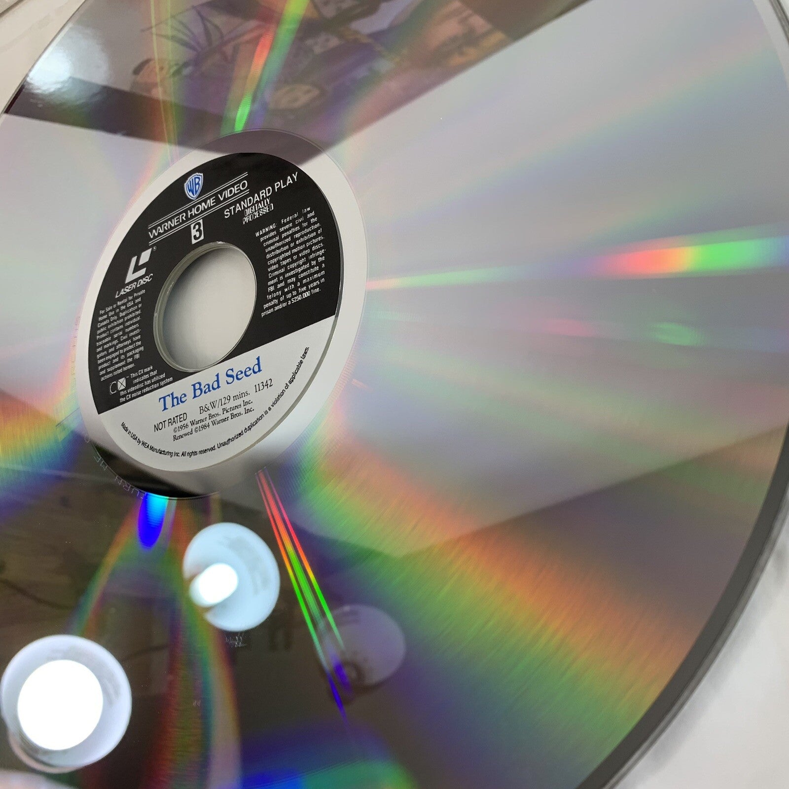 The Bad Seed (Extended/Standard Laserdisc, 1992) Tested and Working