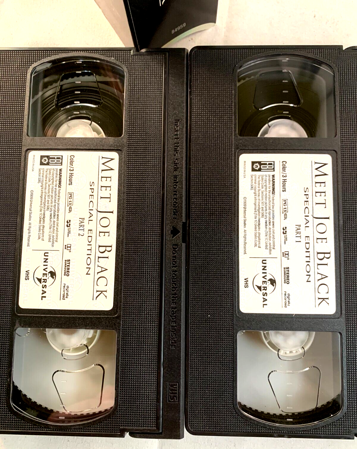 Meet Joe Black (VHS, 2000, 2-Tape Set, Special Edition) - Tested and Working