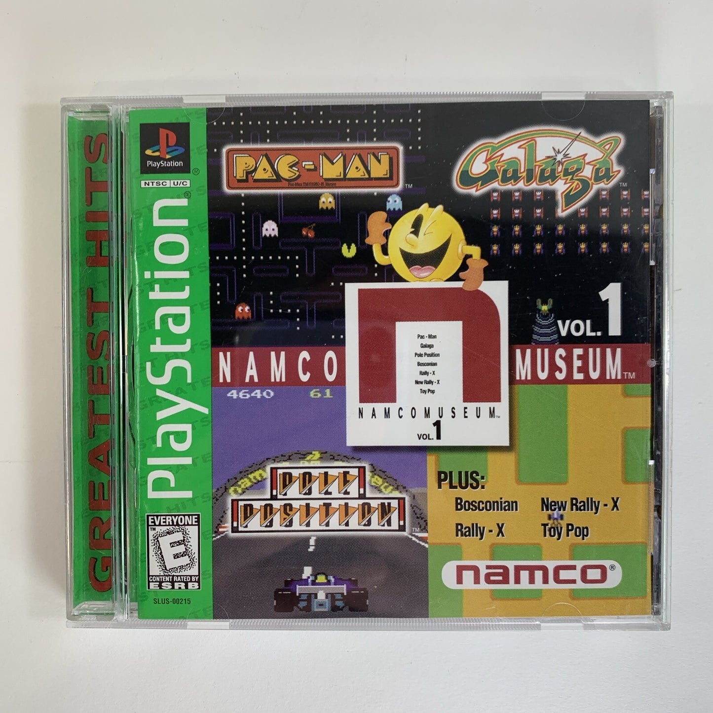 Namco Museum Vol. 1 (Sony PlayStation 1, 1995) Game Case Manual Registration CIB