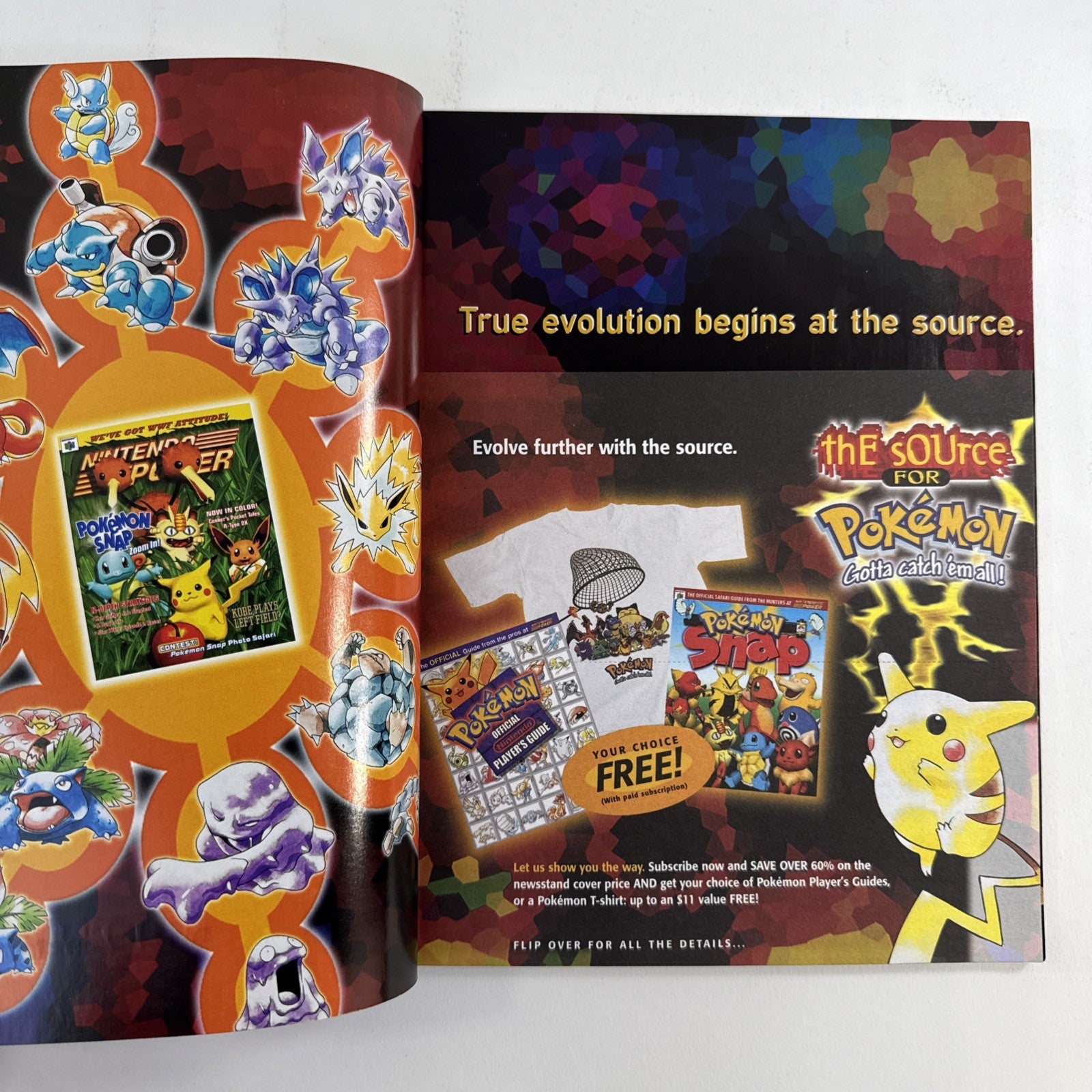Nintendo Power Magazine Volume 123 August 1999 - Poster, Pokémon Snap Insert