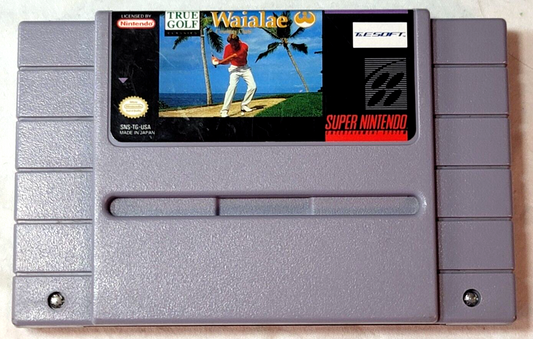True Golf Classics: Waialae Country Club (Super Nintendo, 1991) Game Cartridge