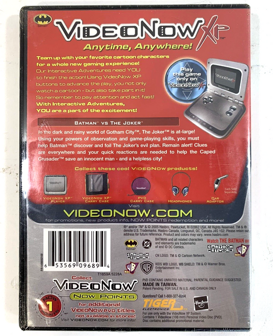Interactive Adventure: Batman vs. The Joker ( VideoNow XP, 2005) New, Sealed PVD