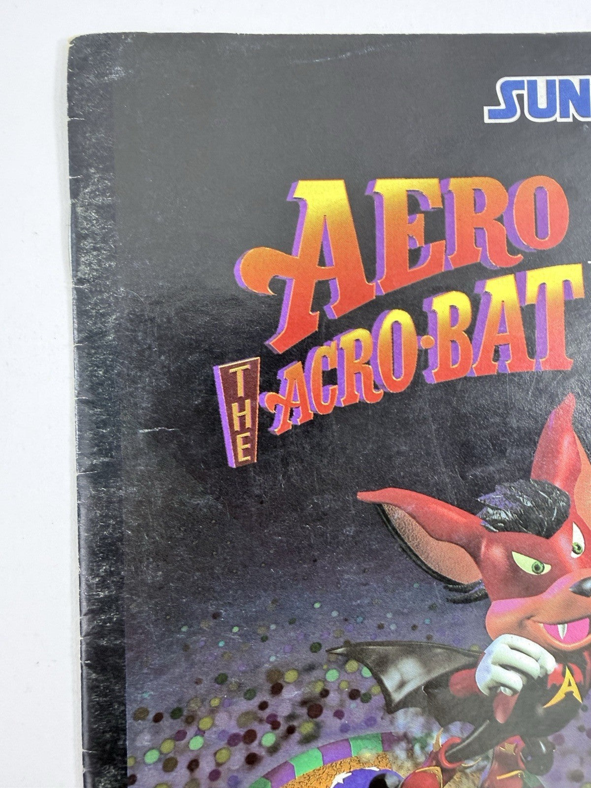 Aero The Acro-Bat 1993 Instruction Booklet for Super Nintendo SNS-XB-USA