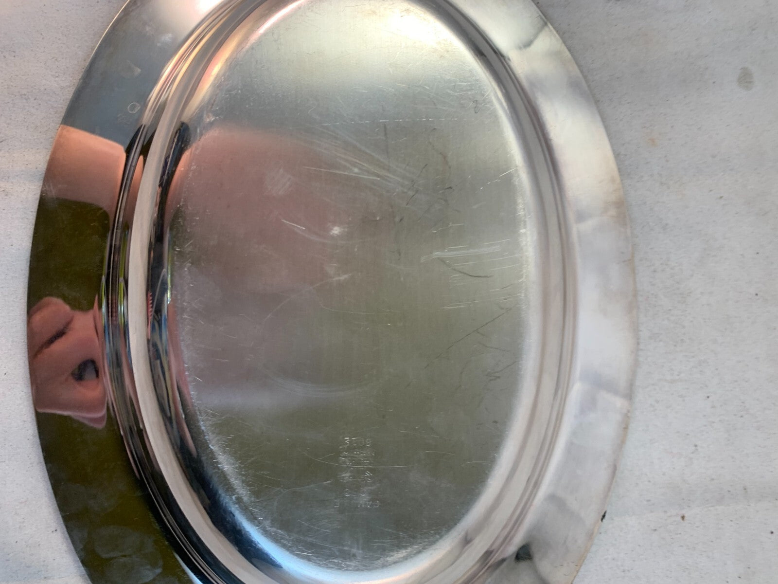 International Silver Company Camille 6012 Oval Divided Serving Dish