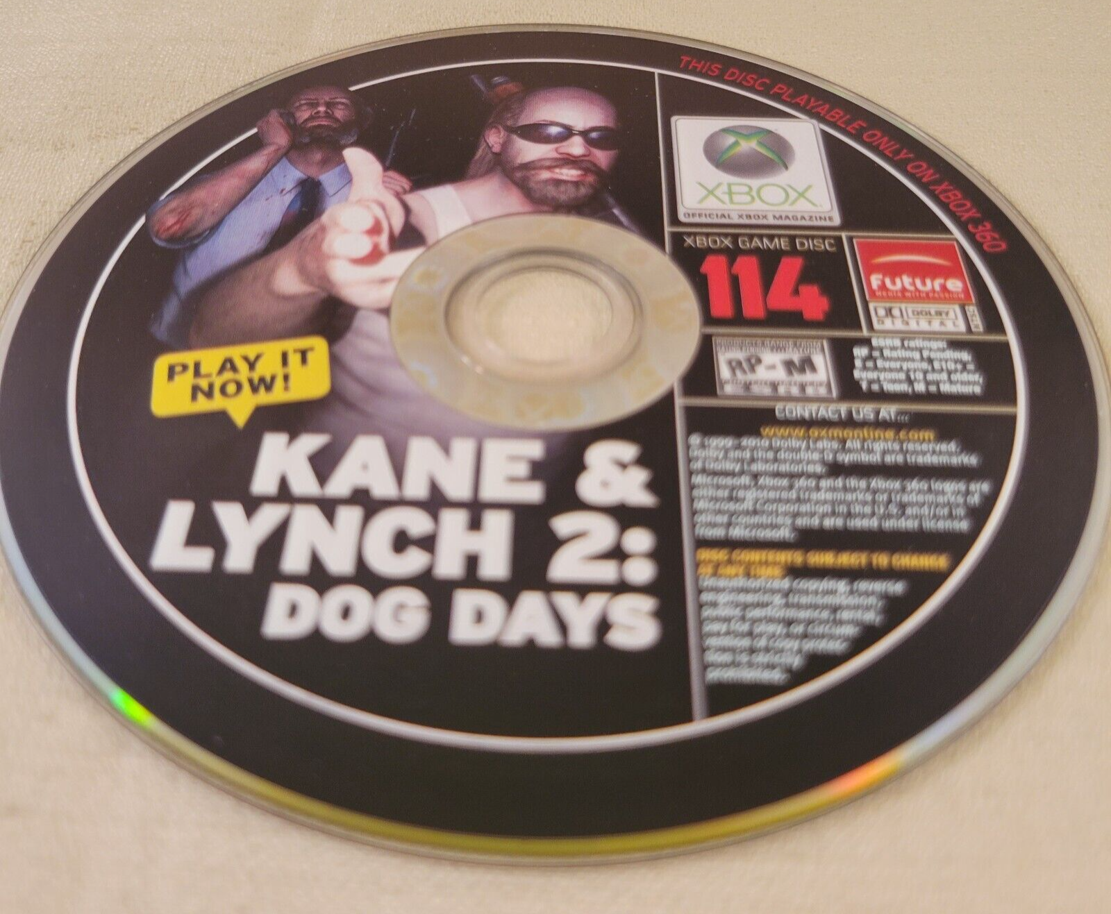 Official Xbox Magazine Game Demo Disc 114 (Xbox 360, 2010) Disc Only - Tested