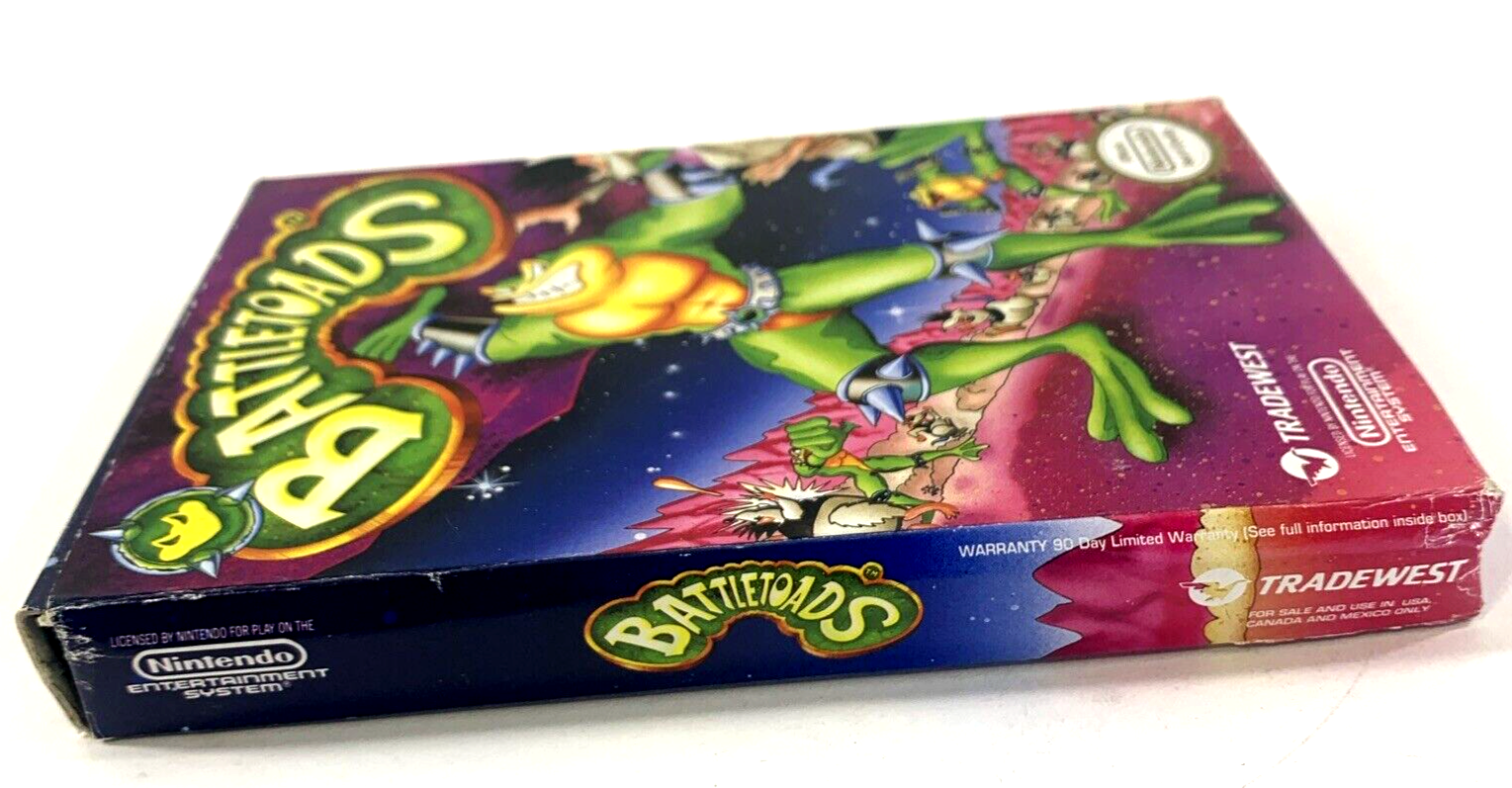 Battletoads (Nintendo NES, 1991) Game Box Manual Poster Foam -Tested and Working