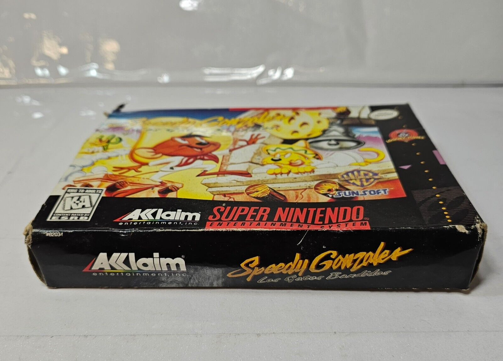 Speedy Gonzales: Los Gatos Bandidos (Nintendo SNES, 1997) Game Box Manual Insert
