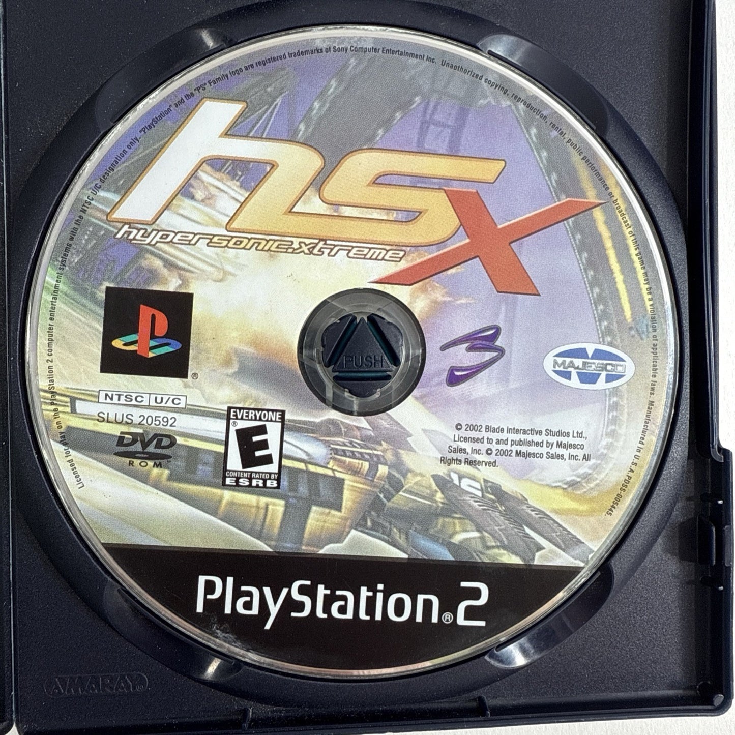 Hypersonic.Xtreme HSX (PlayStation 2, 2003) Game Case Manual - Tested