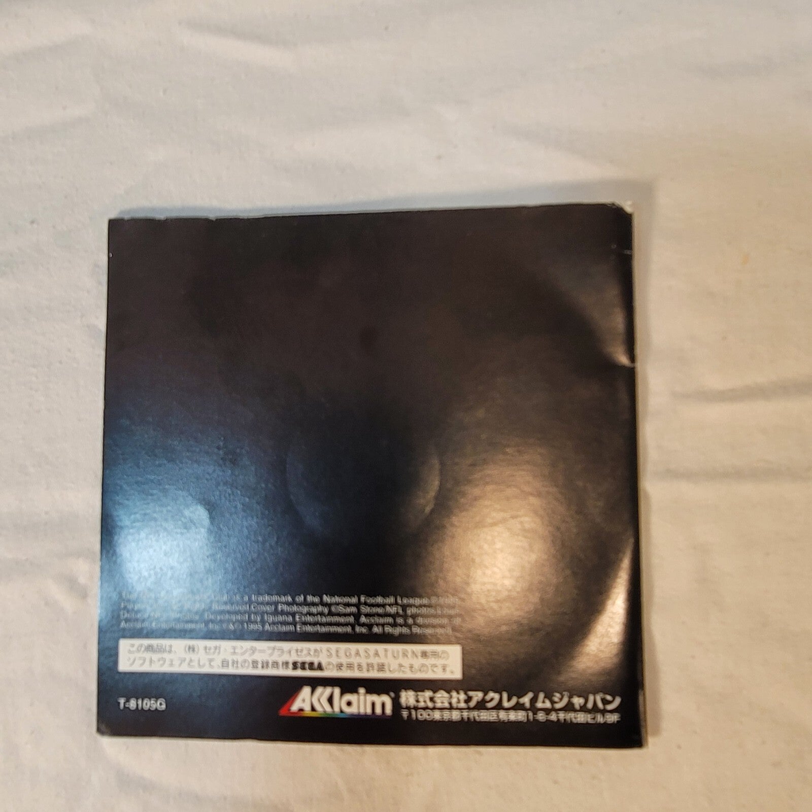 NFL Quarterback Club 96 (JP Sega Saturn, 1997) Disc and Manual - Tested