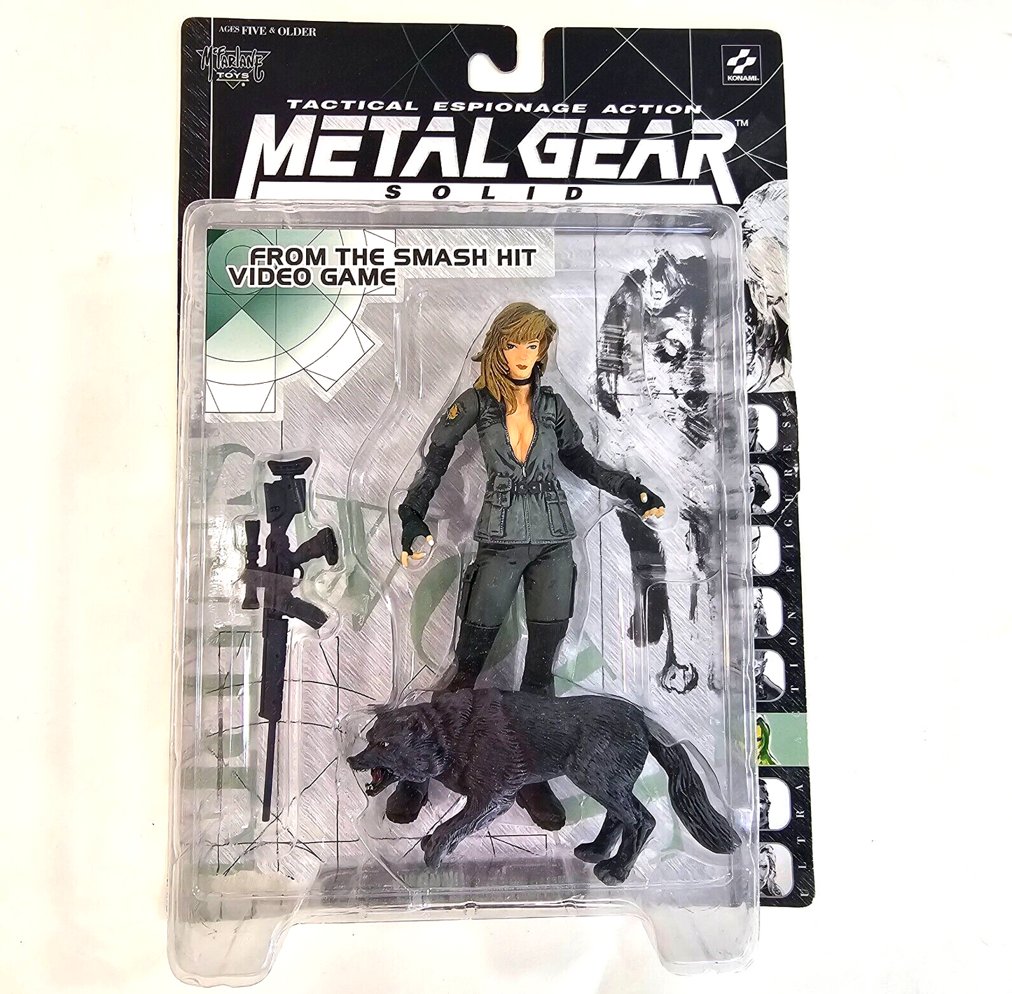 McFarlane Toys 1998 Metal Gear Solid Sniper Wolf Tactical Action Figure with Box