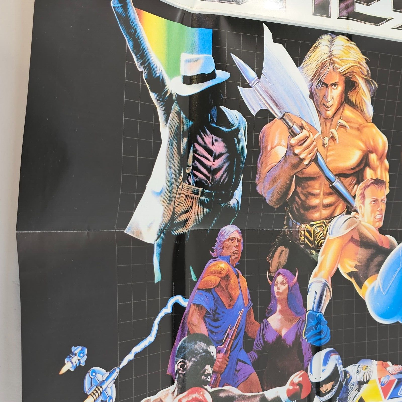 Sega Genesis Original Sega Visions Promo Poster Insert - Video Game Advertising