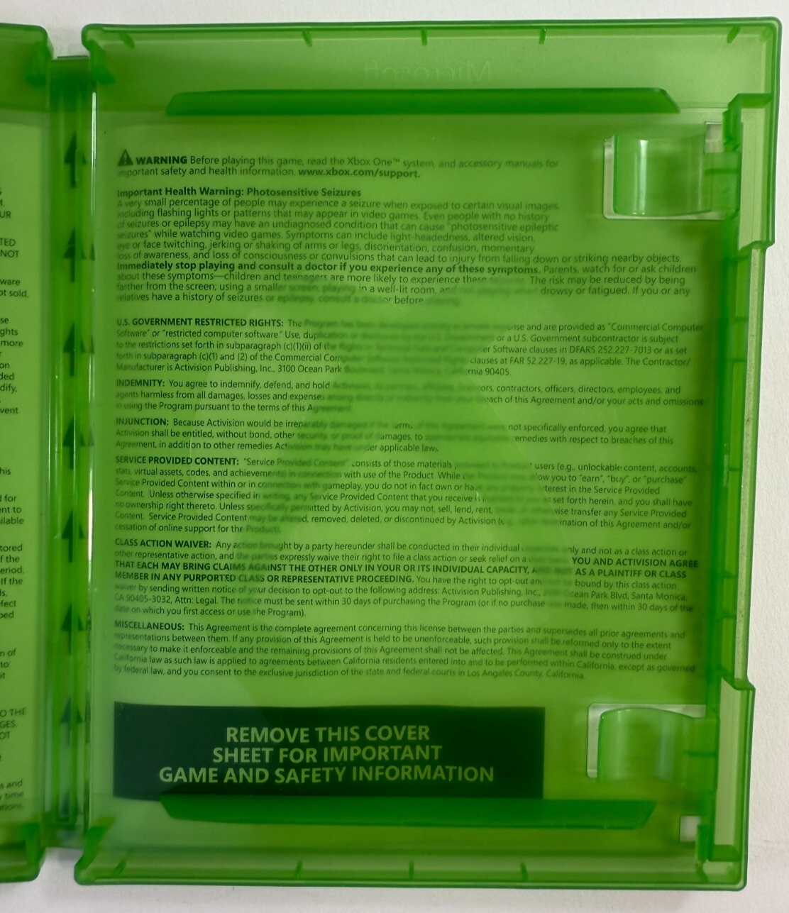 Call of Duty: Black Ops III (Microsoft Xbox One, 2015) Game & Case - Tested