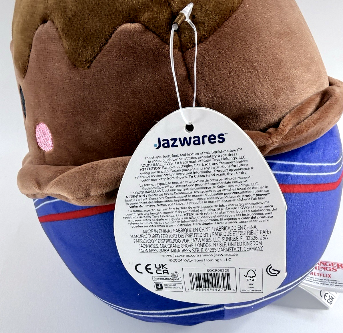 Netflix Jazwares “Stranger Things” 14" Chocolate Pudding Scoops Ahoy Plush