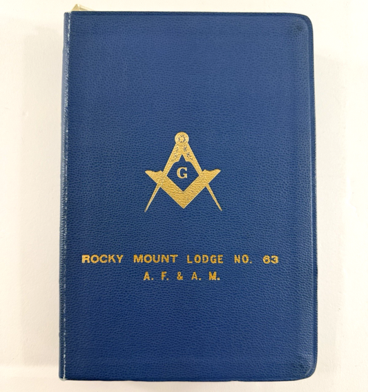 1957 Temple Illustrated Edition Holy Bible Rocky Mountain Lodge 63 A.F. & A.M.