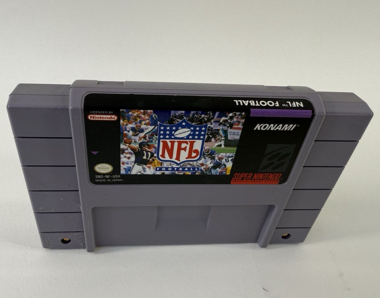 NFL Football (Super Nintendo Entertainment System, 1993) Game Cartridge - Tested