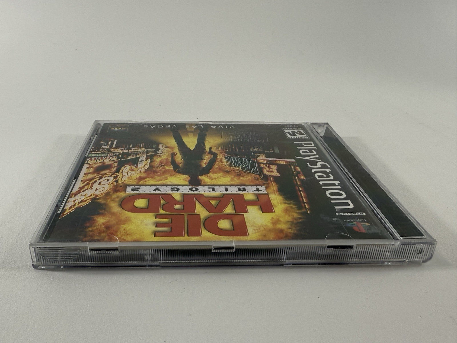 Die Hard Trilogy 2: Viva Las Vegas (PlayStation, 2000) Game Case Manual Reg.