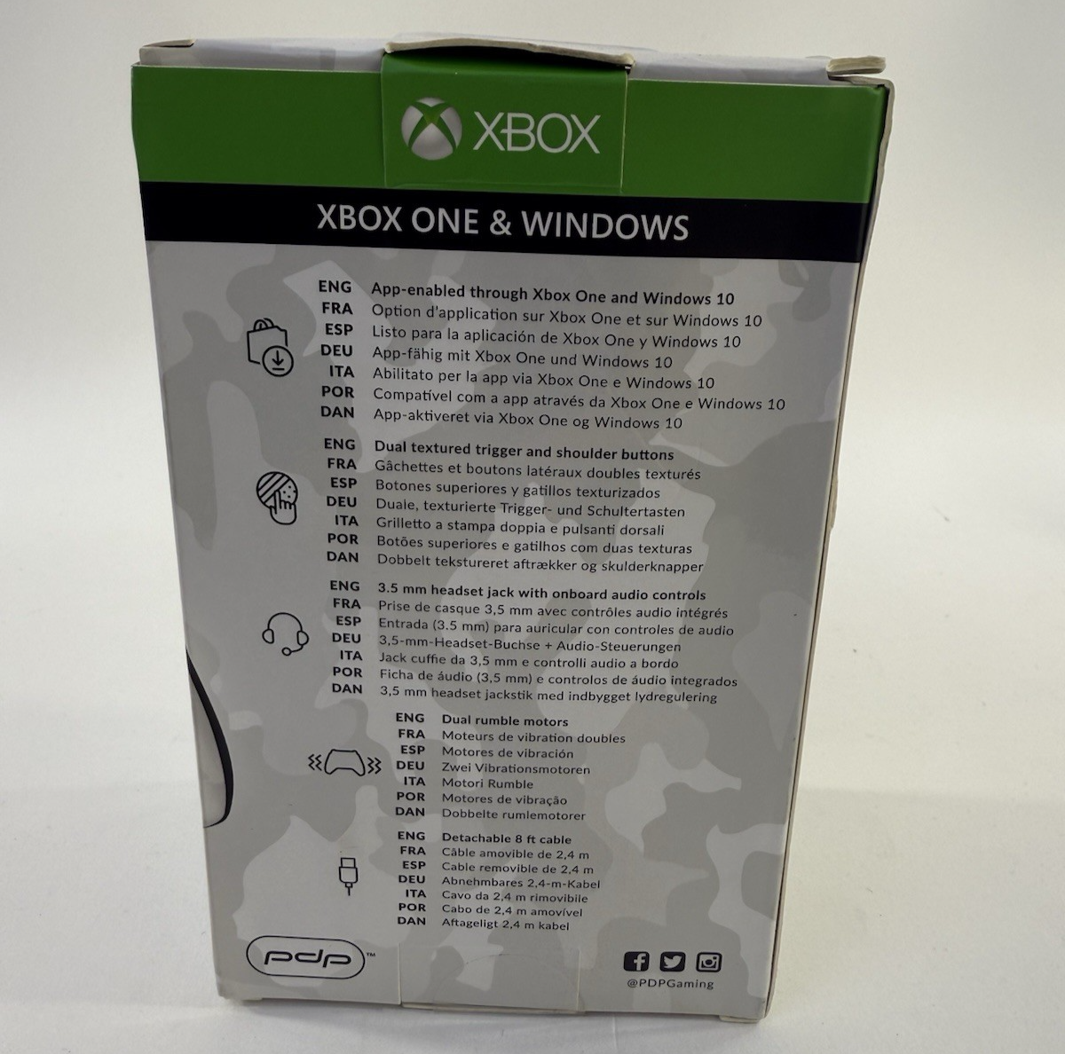 PDP 2017 Stealth Series Ghost White Wired Controller for Xbox One/Windows - New