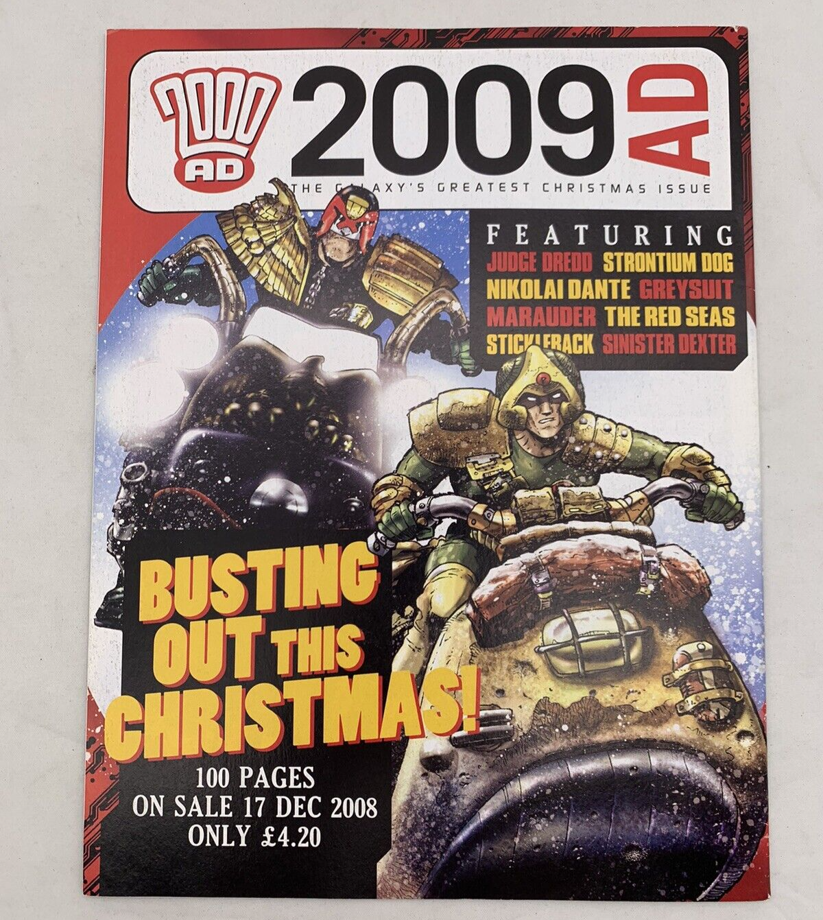 2000AD Program Issues 1614-1619 (6 Issues) UK Comics Rebellion Nov 2008-Jan 2009