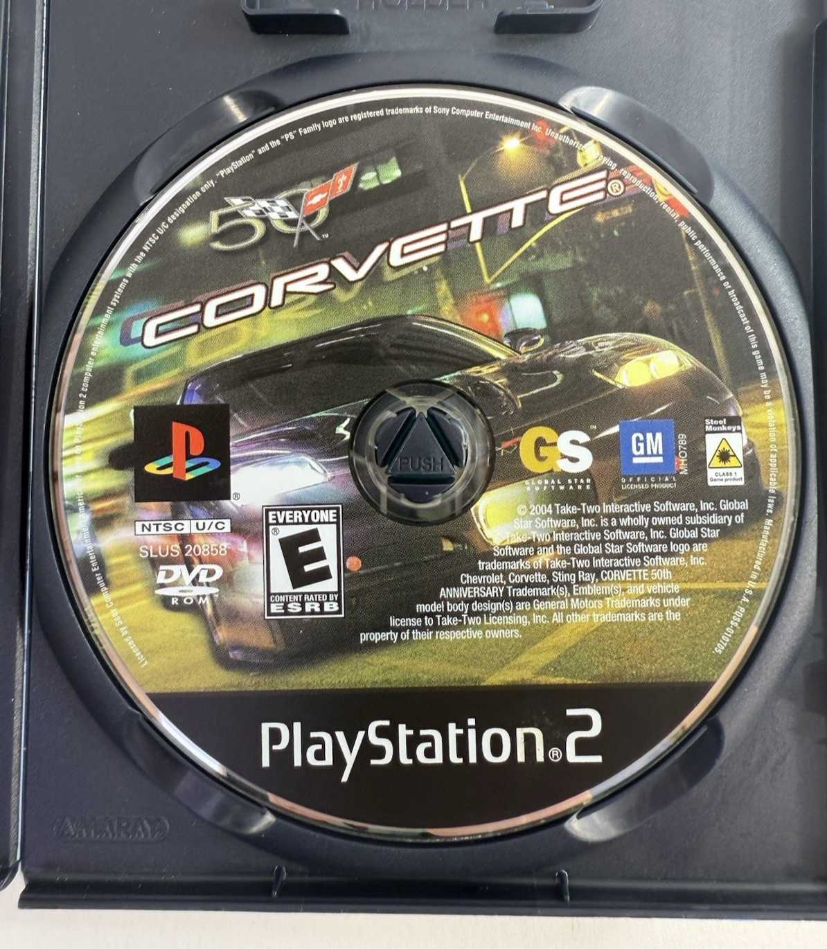 Corvette (Sony PlayStation 2, 2004) Game Case Manual - Tested and Working