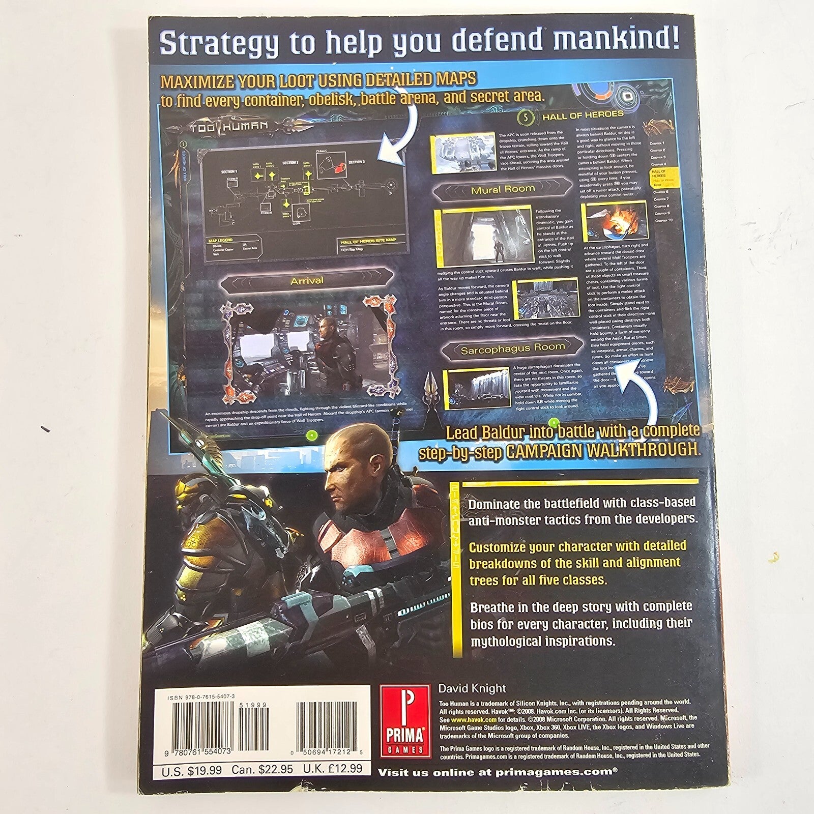 Too Human : Prima Official Game Guide - Xbox 360 - 2008