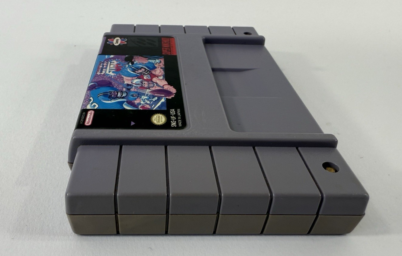 Football Fury (Super Nintendo, 1993) Game Cartridge - Tested and Working