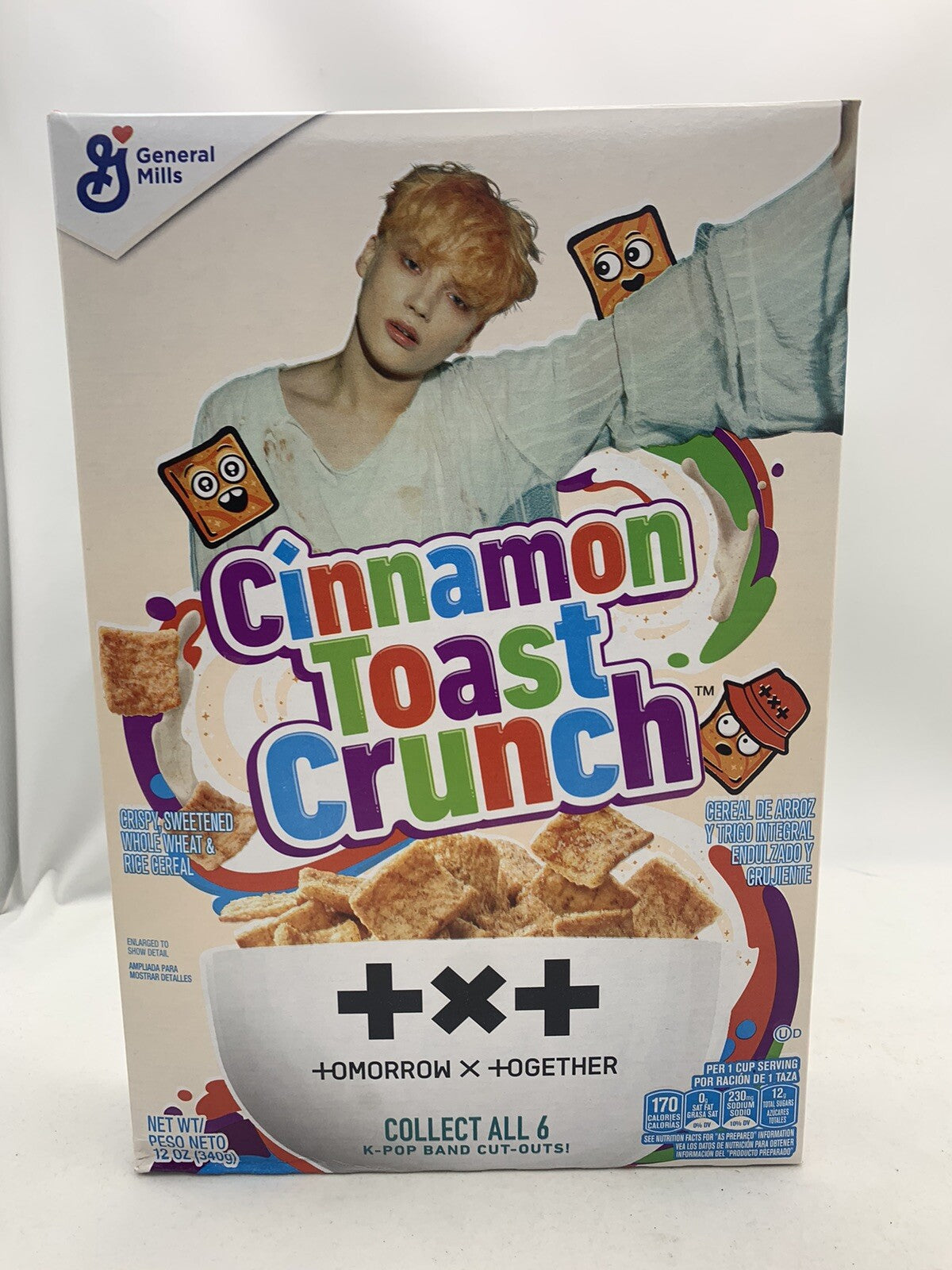 K-POP Limited Cinnamon Toast Crunch Huening Kai 12 oz. Cereal - New