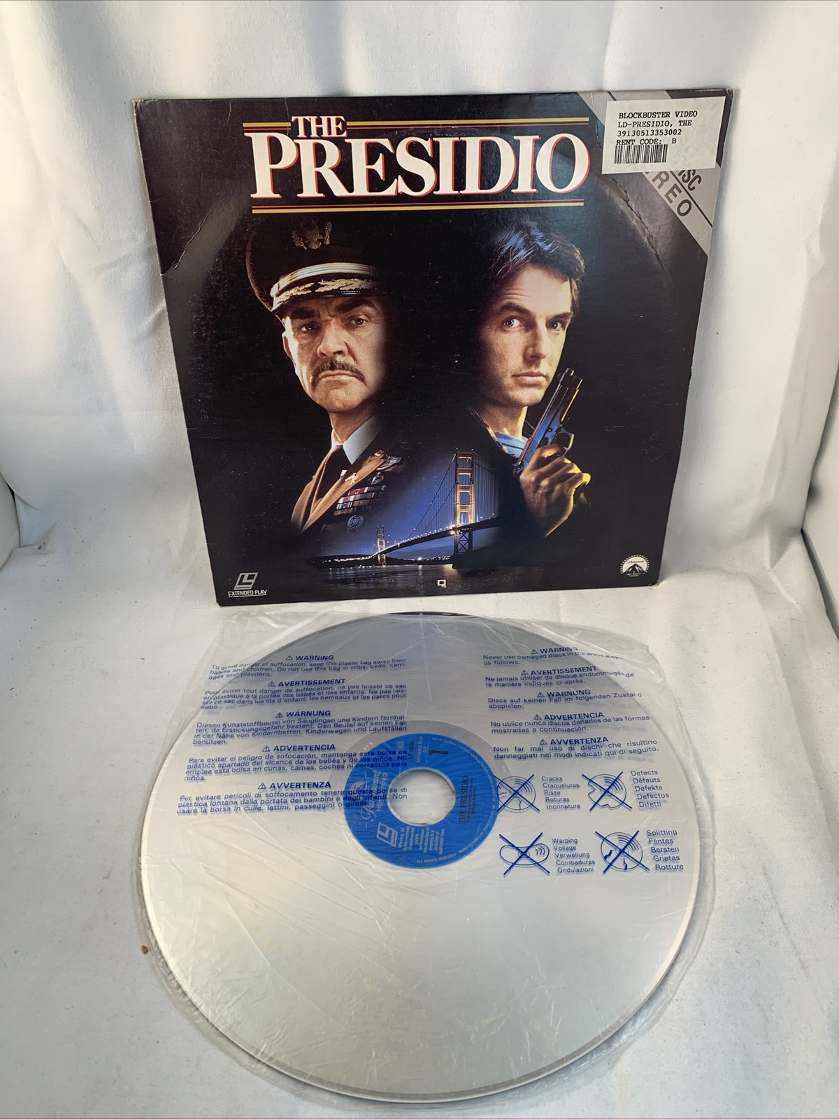 The Presidio Laserdisc - Sean Connery , Mark Harmon - Tested