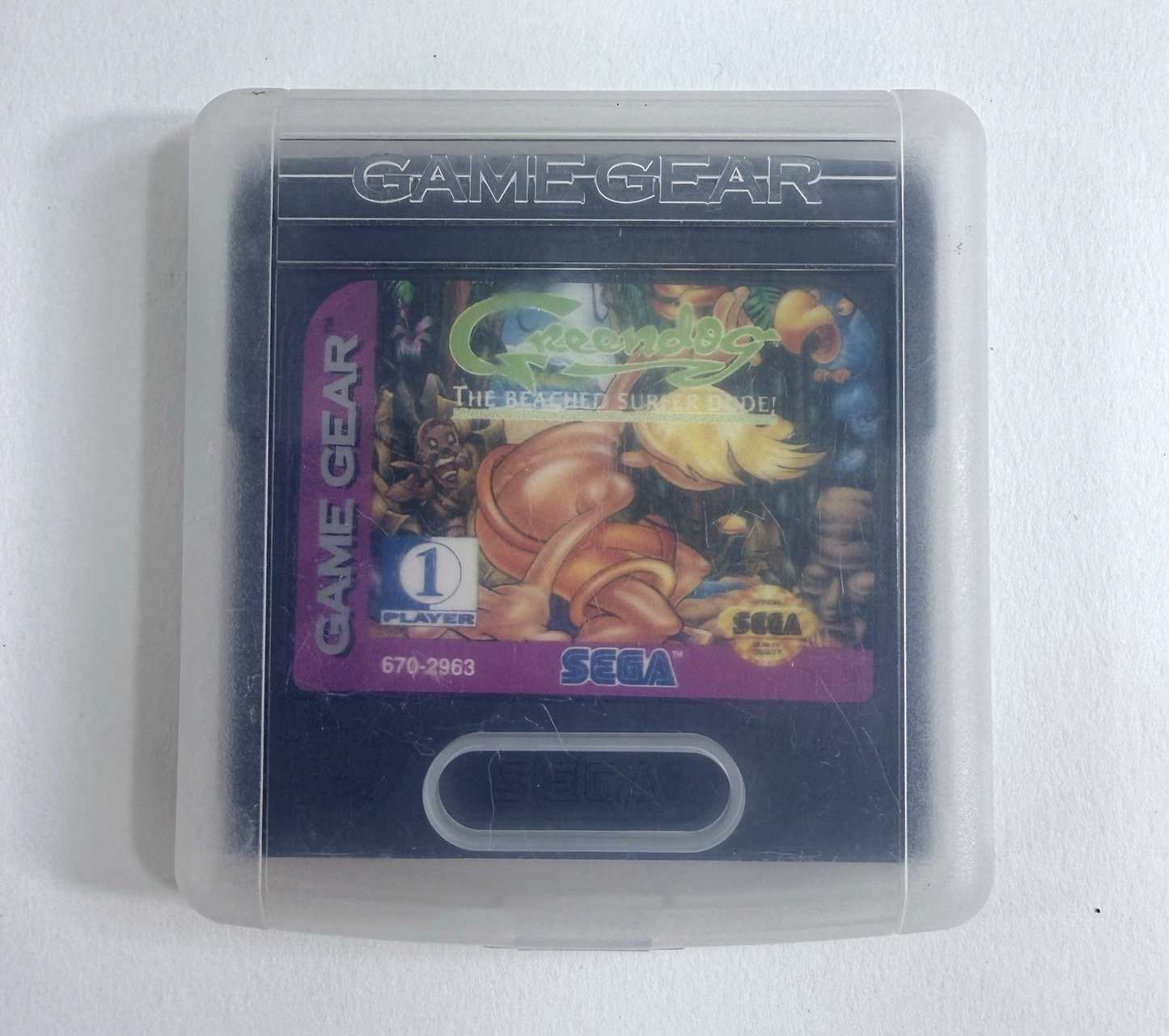 Greendog: The Beached Surfer Dude (Sega Game Gear, 1993) Game Cartridge - Tested